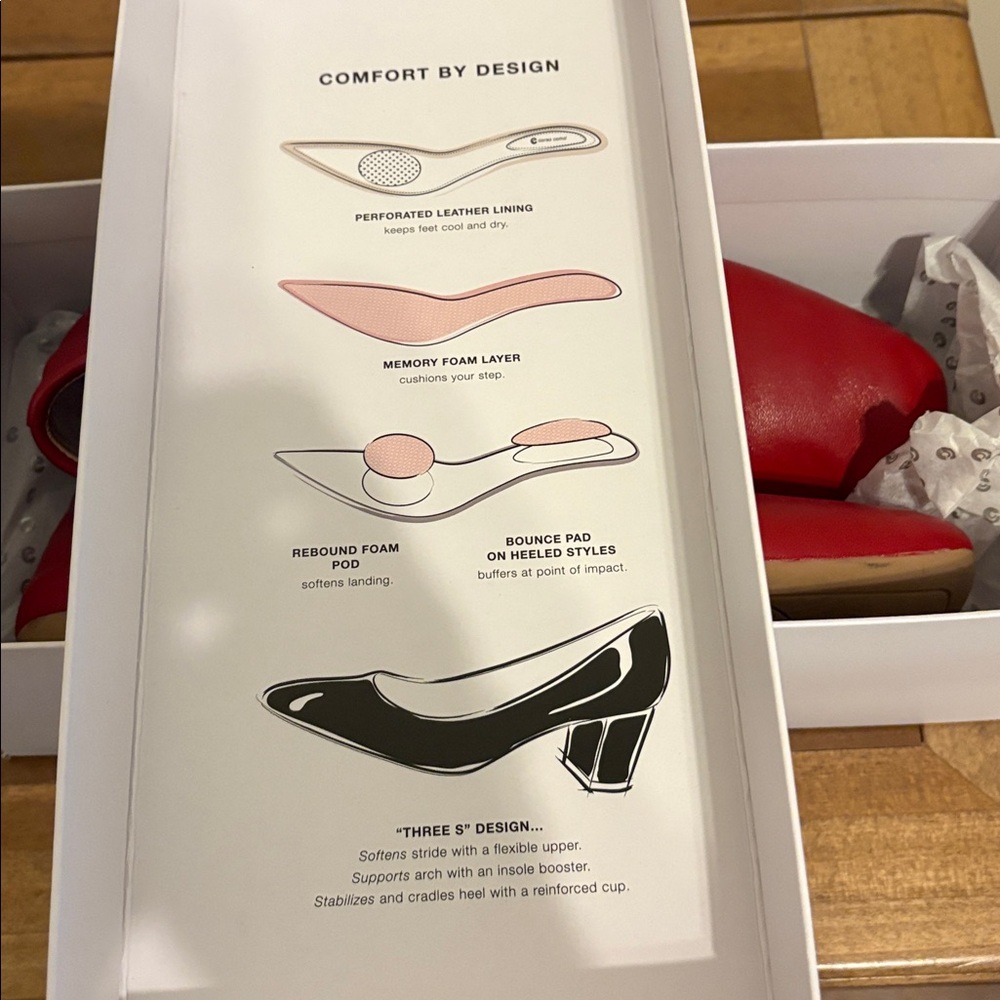 Corso Como Women's Red Smooth Flats - Picture 10 of 10